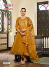 Hansika Vol 4 By Mystic 9 Fancy Fabric Kurti With Bottom Dupatta Online Wholesale